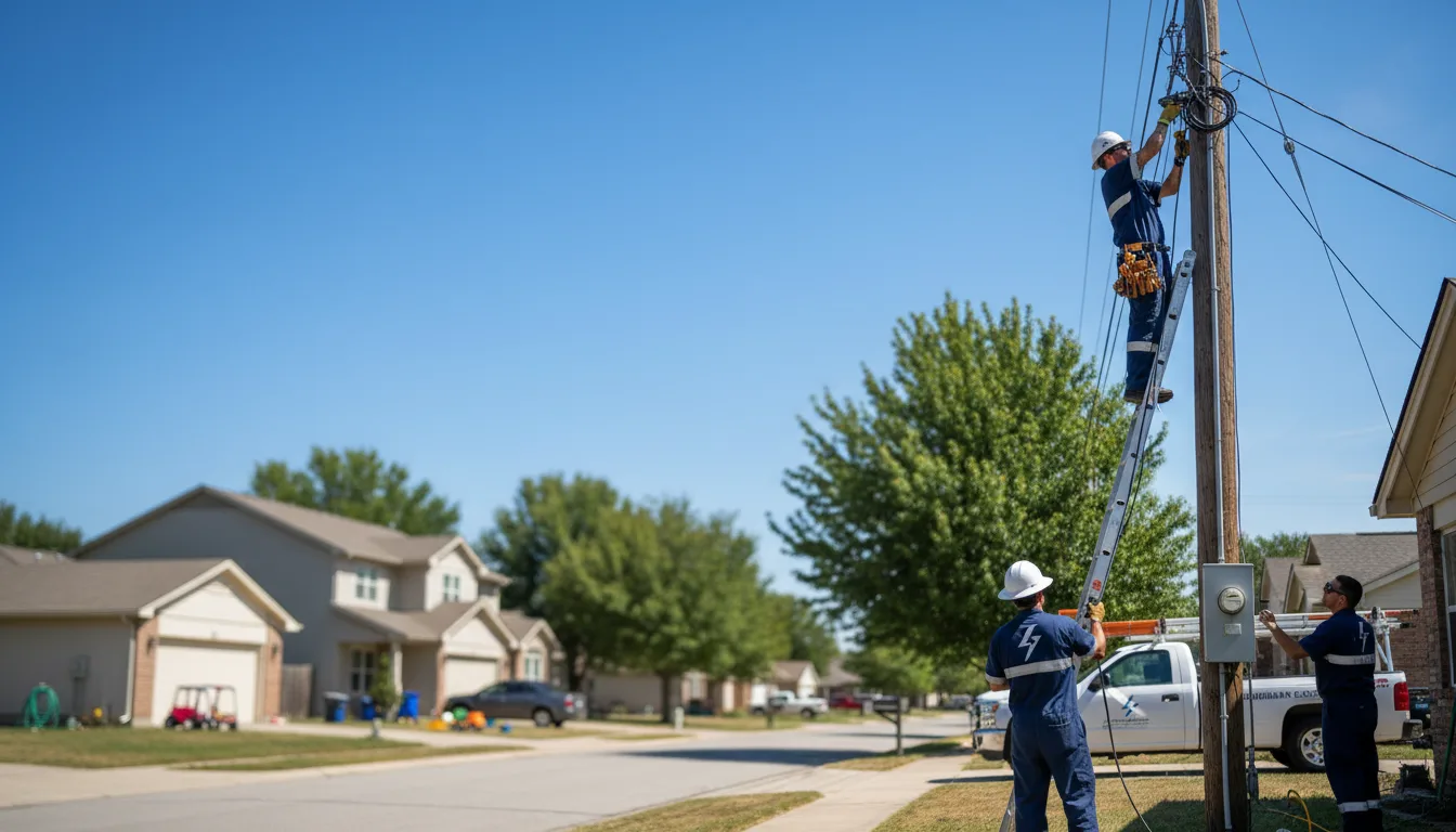 Residential electrician providing installation services in Rufus, OR